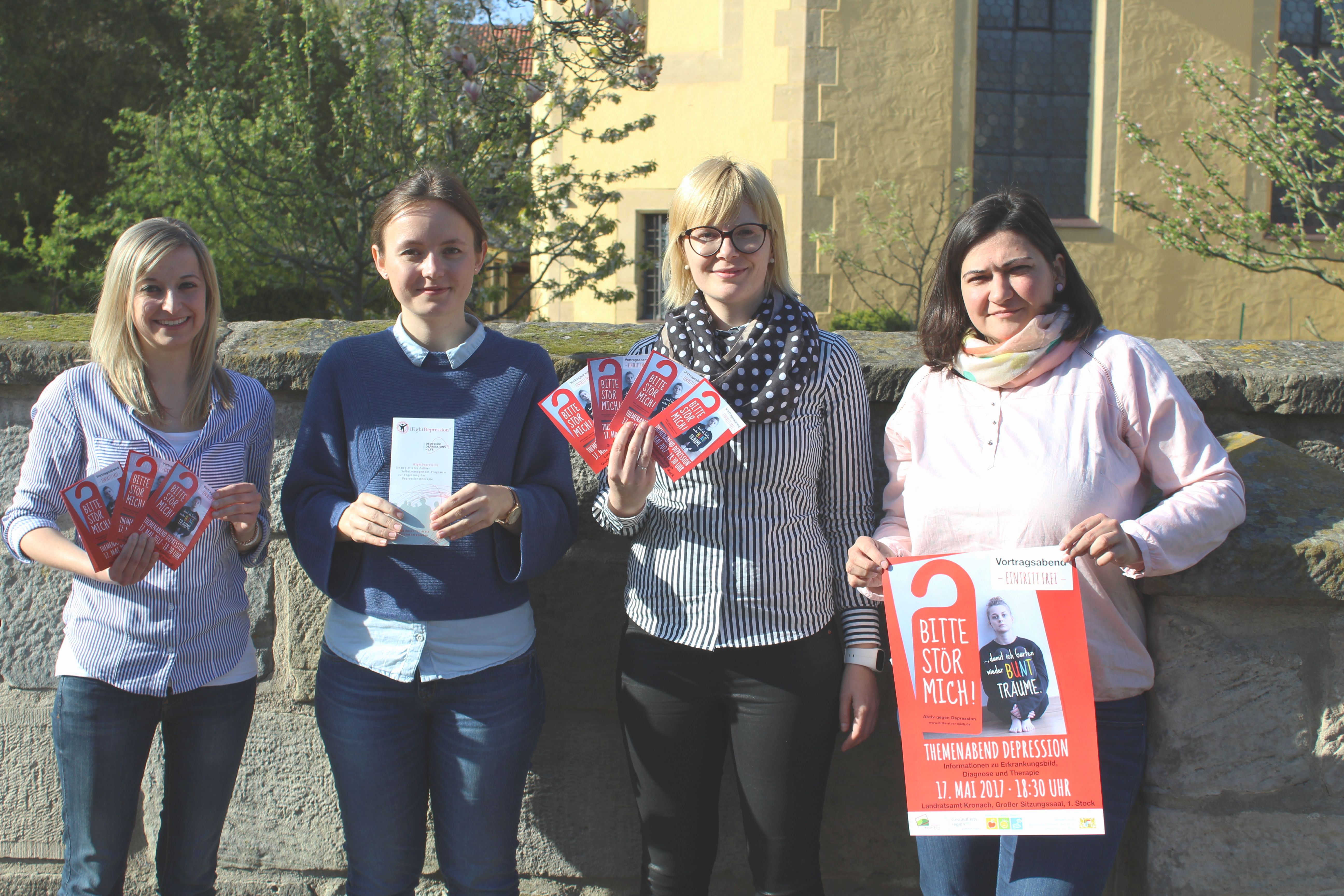 Veranstalterinnen des Vortragsabends (von links nach rechts): Nadine Förtsch, Andrea Hahn, Susann Krautwurst, Hedwig Krutsch